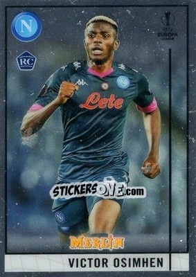 Sticker Victor Osimhen - Uefa Champions League & Europa League Chrome 2020-2021 n. 59 - Topps Merlin