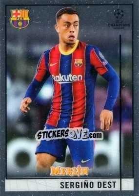 Sticker Sergino Dest - Uefa Champions League & Europa League Chrome 2020-2021 n. 61 - Topps Merlin