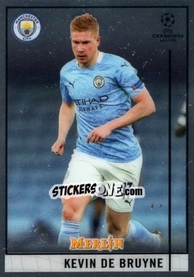 Sticker Kevin De Bruyne - Uefa Champions League & Europa League Chrome 2020-2021 n. 66 - Topps Merlin
