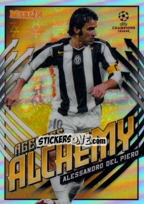 Sticker Alessandro Del Piero - Uefa Champions League & Europa League Chrome 2020-2021 n. AA-AD - Topps Merlin
