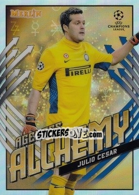 Sticker Julio Cesar - Uefa Champions League & Europa League Chrome 2020-2021 n. AA-JC - Topps Merlin