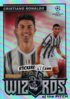 Sticker Cristiano Ronaldo - Uefa Champions League & Europa League Chrome 2020-2021 n. W-CR - Topps Merlin