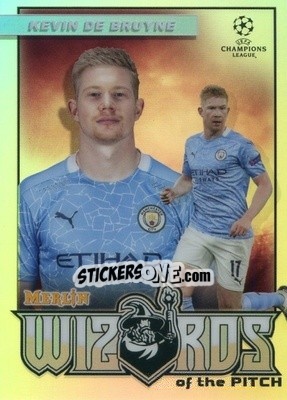 Sticker Kevin De Bruyne - Uefa Champions League & Europa League Chrome 2020-2021 n. W-KD - Topps Merlin