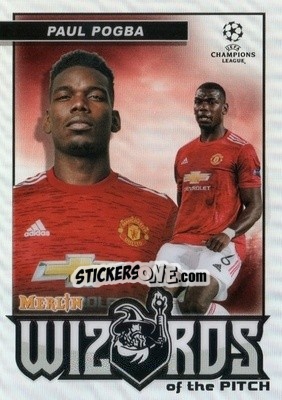 Sticker Paul Pogba - Uefa Champions League & Europa League Chrome 2020-2021 n. W-PP - Topps Merlin