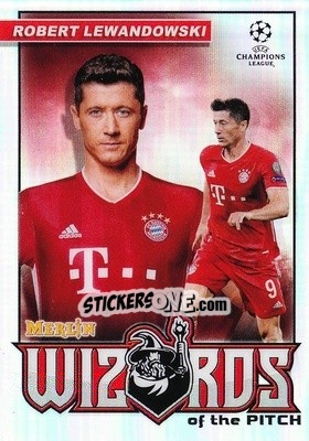 Sticker Robert Lewandowski - Uefa Champions League & Europa League Chrome 2020-2021 n. W-RL - Topps Merlin