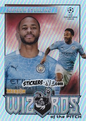 Sticker Raheem Sterling - Uefa Champions League & Europa League Chrome 2020-2021 n. W-RS - Topps Merlin