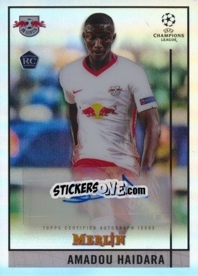 Sticker Amadou Haidara - UEFA Champions League & Europa League Chrome 2020-2021 - Topps Merlin