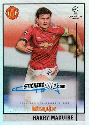 Sticker Harry Maguire - UEFA Champions League & Europa League Chrome 2020-2021 - Topps Merlin