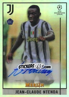 Sticker Jean-Claude Ntenda - Uefa Champions League & Europa League Chrome 2020-2021 n. BCA-JN - Topps Merlin