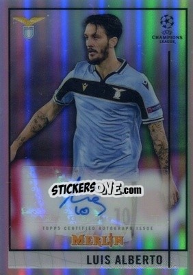 Sticker Luis Alberto - Uefa Champions League & Europa League Chrome 2020-2021 n. BCA-LA - Topps Merlin