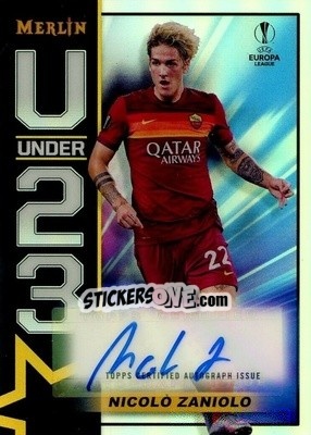 Sticker Nicolo Zaniolo - Uefa Champions League & Europa League Chrome 2020-2021 n. U23a-NZ - Topps Merlin