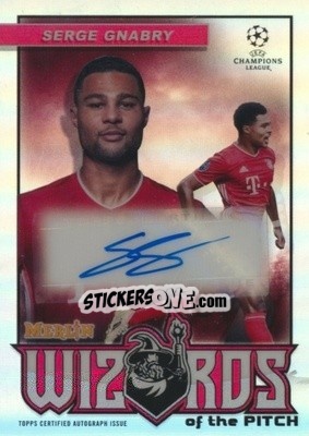 Sticker Serge Gnabry - Uefa Champions League & Europa League Chrome 2020-2021 n. Wa-SG - Topps Merlin
