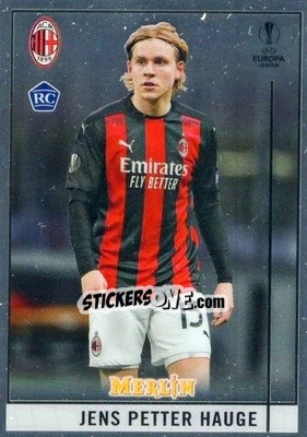 Sticker Jens Petter Hauge - Uefa Champions League & Europa League Chrome 2020-2021 n. 70 - Topps Merlin