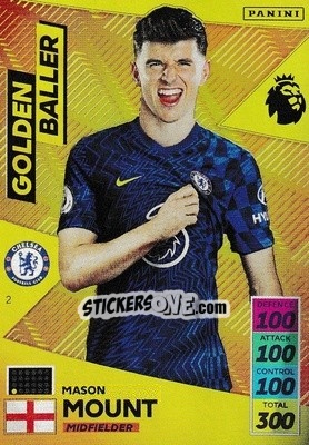 Sticker Mason Mount - English Premier League 2021-2022. Adrenalyn XL n. 2 - Panini