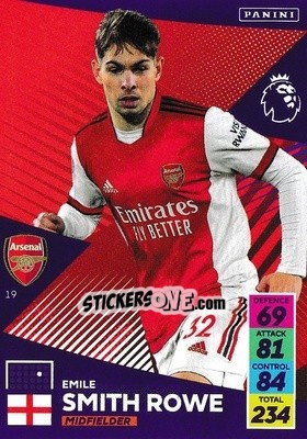 Sticker Emile Smith Rowe - English Premier League 2021-2022. Adrenalyn XL n. 19 - Panini