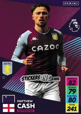 Sticker Matty Cash - English Premier League 2021-2022. Adrenalyn XL n. 30 - Panini