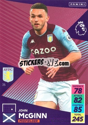 Sticker John McGinn - English Premier League 2021-2022. Adrenalyn XL - Panini