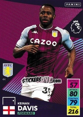 Figurina Keinan Davis - English Premier League 2021-2022. Adrenalyn XL - Panini