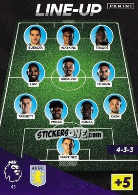 Sticker Line-Up - English Premier League 2021-2022. Adrenalyn XL n. 45 - Panini