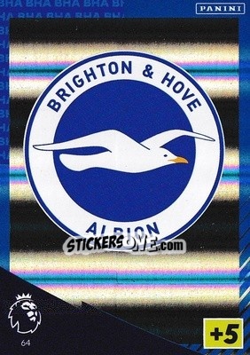 Sticker Club Badge - English Premier League 2021-2022. Adrenalyn XL n. 64 - Panini