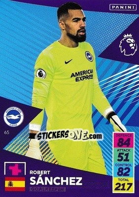 Sticker Robert Sánchez - English Premier League 2021-2022. Adrenalyn XL n. 65 - Panini