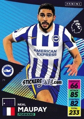 Sticker Neal Maupay - English Premier League 2021-2022. Adrenalyn XL - Panini