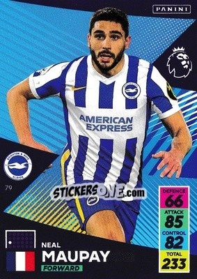 Sticker Neal Maupay - English Premier League 2021-2022. Adrenalyn XL n. 79 - Panini
