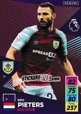 Sticker Erik Pieters - English Premier League 2021-2022. Adrenalyn XL - Panini