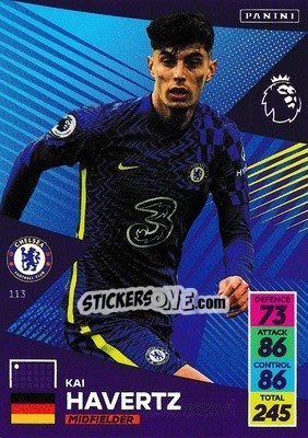 Sticker Kai Havertz - English Premier League 2021-2022. Adrenalyn XL n. 113 - Panini