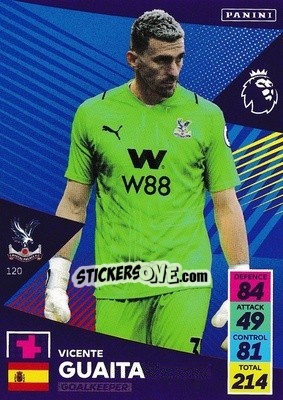 Sticker Vicente Guaita - English Premier League 2021-2022. Adrenalyn XL n. 120 - Panini