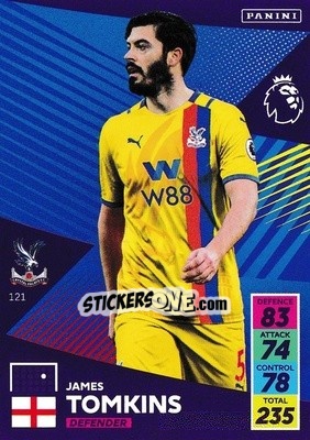 Figurina James Tomkins - English Premier League 2021-2022. Adrenalyn XL n. 121 - Panini