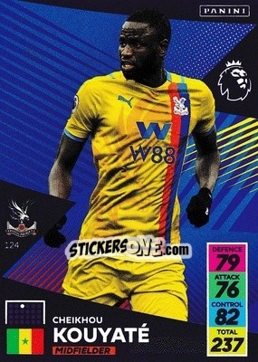 Sticker Cheikhou Kouyaté - English Premier League 2021-2022. Adrenalyn XL n. 124 - Panini