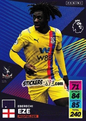 Sticker Eberechi Eze - English Premier League 2021-2022. Adrenalyn XL n. 125 - Panini