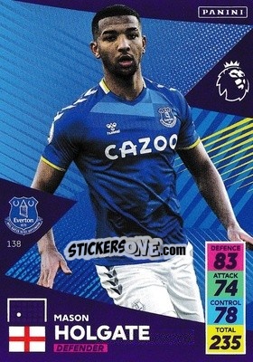 Figurina Mason Holgate - English Premier League 2021-2022. Adrenalyn XL n. 138 - Panini