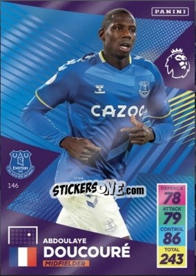 Sticker Abdoulaye Doucoure - English Premier League 2021-2022. Adrenalyn XL - Panini