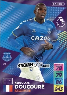 Sticker Abdoulaye Doucoure - English Premier League 2021-2022. Adrenalyn XL n. 146 - Panini