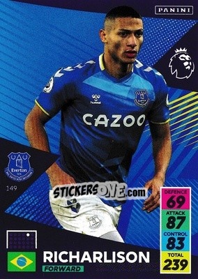 Sticker Richarlison - English Premier League 2021-2022. Adrenalyn XL n. 149 - Panini