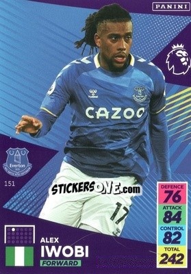 Sticker Alex Iwobi - English Premier League 2021-2022. Adrenalyn XL n. 151 - Panini