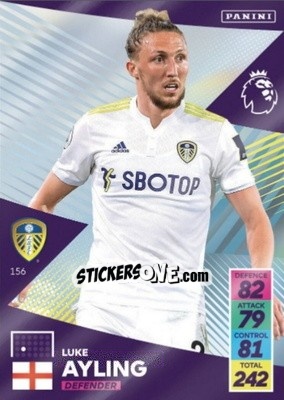 Sticker Luke Ayling - English Premier League 2021-2022. Adrenalyn XL n. 156 - Panini