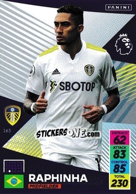 Sticker Raphinha - English Premier League 2021-2022. Adrenalyn XL n. 163 - Panini