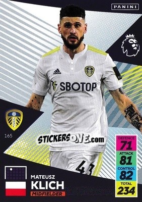 Sticker Mateusz Klich - English Premier League 2021-2022. Adrenalyn XL n. 165 - Panini