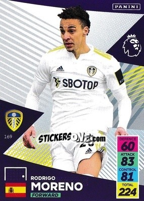 Sticker Rodrigo Moreno - English Premier League 2021-2022. Adrenalyn XL - Panini