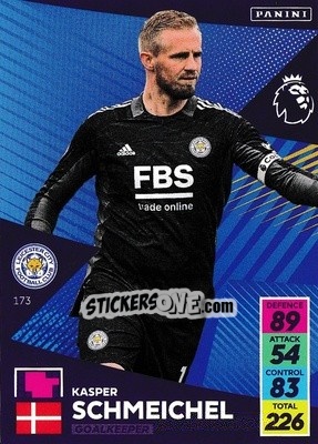 Sticker Kasper Schmeichel - English Premier League 2021-2022. Adrenalyn XL n. 173 - Panini