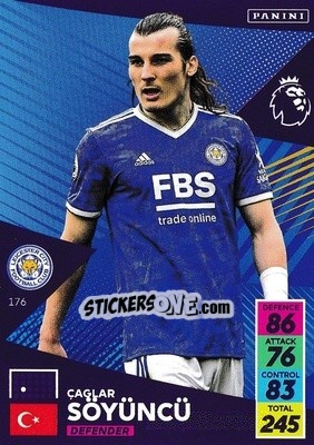 Sticker Caglar Söyüncü - English Premier League 2021-2022. Adrenalyn XL n. 176 - Panini
