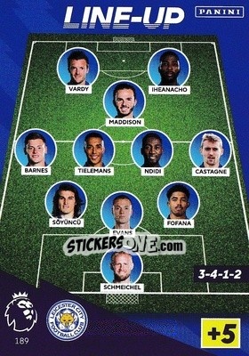 Sticker Line-Up - English Premier League 2021-2022. Adrenalyn XL n. 189 - Panini
