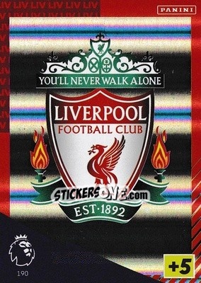 Sticker Club Badge - English Premier League 2021-2022. Adrenalyn XL n. 190 - Panini
