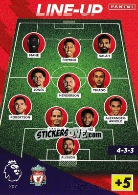 Sticker Line-Up - English Premier League 2021-2022. Adrenalyn XL - Panini