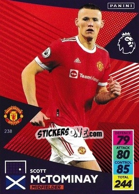 Sticker Scott McTominay - English Premier League 2021-2022. Adrenalyn XL - Panini