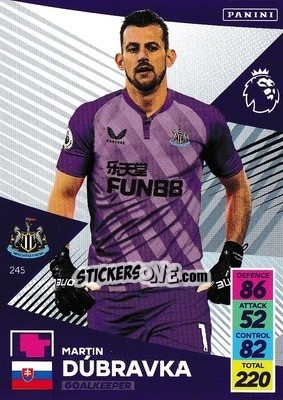 Sticker Martin Dúbravka - English Premier League 2021-2022. Adrenalyn XL n. 245 - Panini