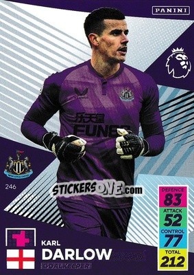 Sticker Karl Darlow - English Premier League 2021-2022. Adrenalyn XL n. 246 - Panini